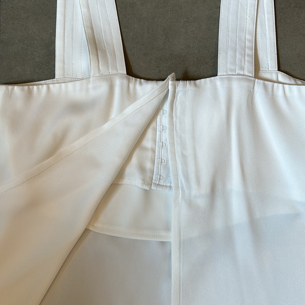 Karina Grimaldi Awada Solid White Top - Picture 8 of 12